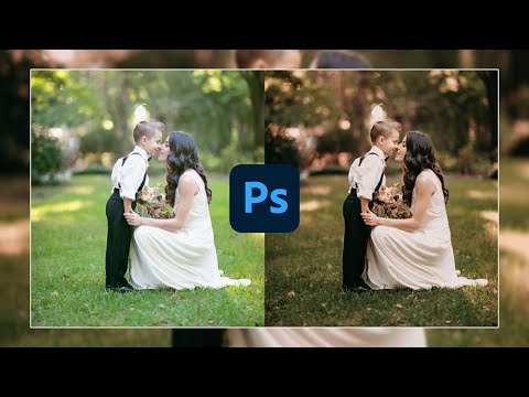 Moody Dark Green Orange Color Tone Preset |Free Preset| Photoshop Tutorial