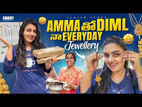 Amma తో నా Day in my life at పుట్టిల్లు #vlog 😍|నా Everyday Black beads&Dainty Jewellery Collection|