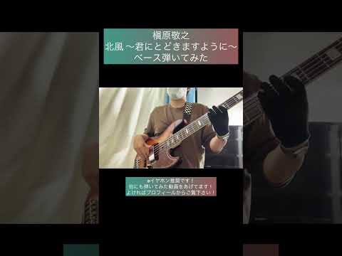 北風 〜君にとどきますように〜 / 槇原敬之 【ベース弾いてみた】 #shorts #ベース #ベース弾いてみた #bass #basscover #槇原敬之