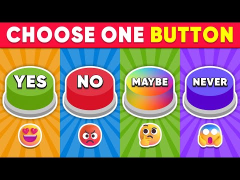 Choose One Button! YES or NO or MAYBE or NEVER Edition 🟢🔴🟡🟣 Daily Quiz