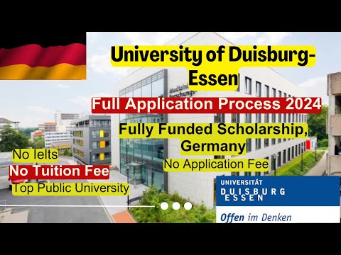 🎓 How to Apply for MSc at University of Duisburg-Essen, Germany | No Tuition, No Application Fees 🌍