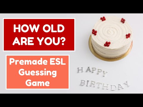 Birthday | Ages | How Old Are You? | Guess Their Age English Game