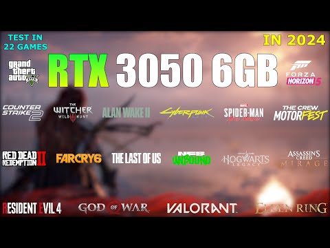 RTX 3050 6GB Laptop - Test in 22 Games in 2024 - RTX 3050 Gaming Test