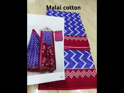 #malaicotton #malmalsoftcotton #attachedrunningblouse