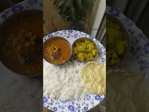 Today's Lunch Box/South Indian Lunch Thali / Tuesday Samayal #shorts #lunchthali