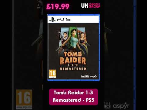 ‼️NEARLY GONE‼️Tomb Raider 1-3 Remastered Starring Lara Croft - PS5 was £29.99 now £19.99