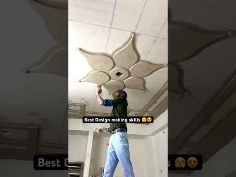 Best ceiling design🏡 making skills🔥Roof design !! pop design #shorts  #popdesign #art #home