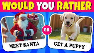 Would You Rather…? CHRISTMAS Edition 🎅🎄🎁 Quiz Rainbow