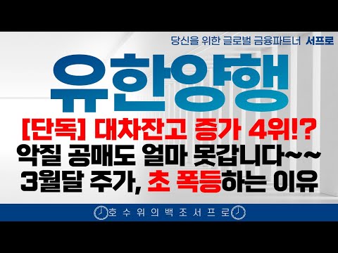 속보!! [유한양행 주가전망] 시총 50조는 가는 이유 엄민용 에이비온 바이오 조정 유한화학 폐암학회 비만치료제 FEAT. 오스코텍 유한양행고점 유한양행서프로