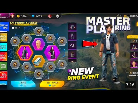 / MASTERPLAN RING IN FREE FIRE INDIA / NEW RING EVENT / NEW BUNDLE IN FREE FIRE / MASTERPLAN BUNDLE