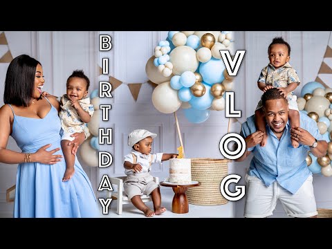 Our Son's 1st Birthday | Cake Smash Photoshoot & Party!