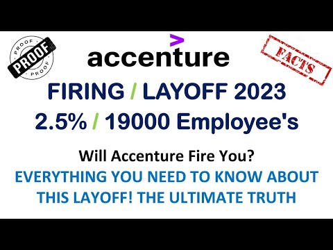 Accenture Layoffs 2023 |Accenture Firing 19000 employees | Billable vs Non Billable Roles| IT Sector