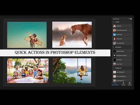 AI-powered Quick Actions in Adobe Photoshop Elements