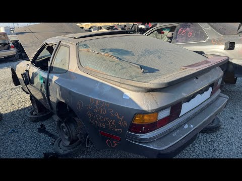 1985 Porsche 944 at junkyard