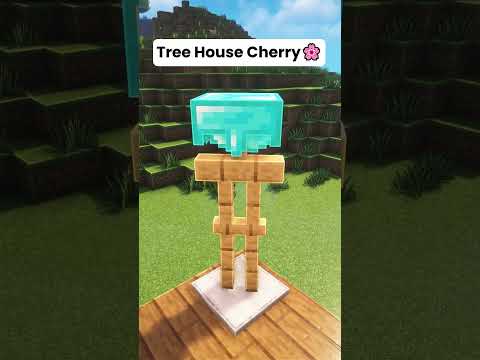 Minecraft Tree House Cherry 🌸 #shorts