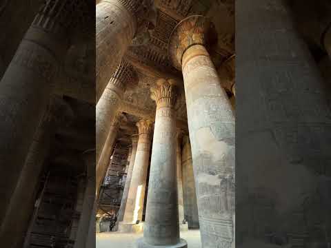 Temple of Khnum (Esna Temple) on the Nile in Egypt is a colorful wonder