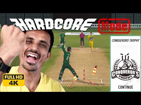 4K 60fps : Real Cricket Swipe Level 4 British Blazers Conqueror Trophy Premium Tournament Gameplay