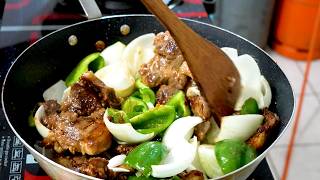 Stir-Fried Lamb Chops with Green Peppers & Onions | Quick & Delicious Cantonese Recipe!