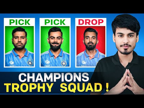 MY Team India Champions Trophy 2025 SQUAD!! *🔥 TEAM* 🤯