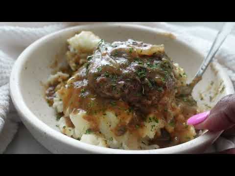 How To Make Hamburger Steak (with onions and gravy)