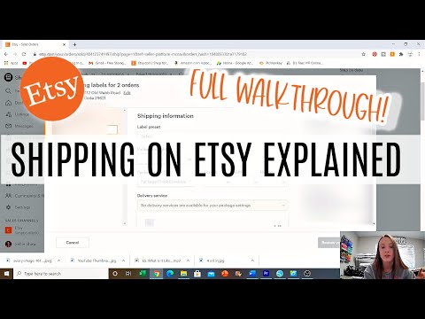 How to Print Etsy Shipping Labels- Full walkthrough Shipping on Etsy