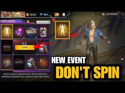 Who's Is The Booyah Champ Emote Free Fire | New Faded Wheel Event Free Fire | Faded Wheel Event Spin