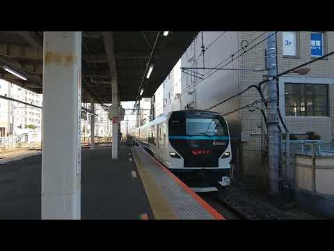 特急踊り子 E257系2000番台辻堂駅高速通過