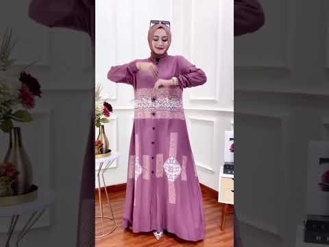 BISA COD Gamis Cantik Twill Ori Kancing Order WA 089665538102 #gamistwill #tkw #dress #shorts #short