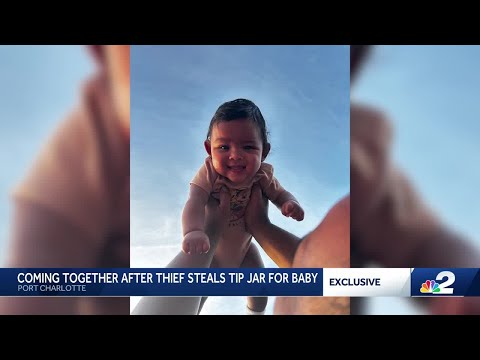 Premature baby thrives in Port Charlotte after $2,000 summer tip jar theft