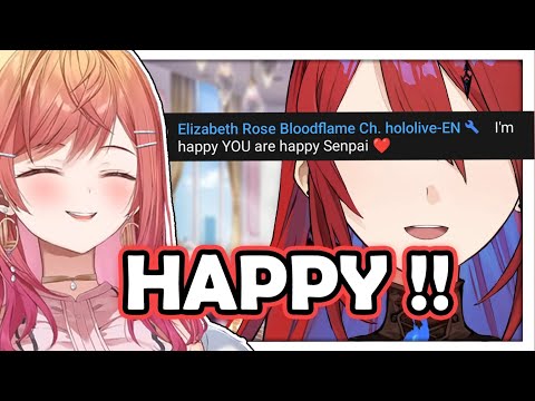 Just Ririka feeling happy when Elizabeth visited her stream 【Hololive】