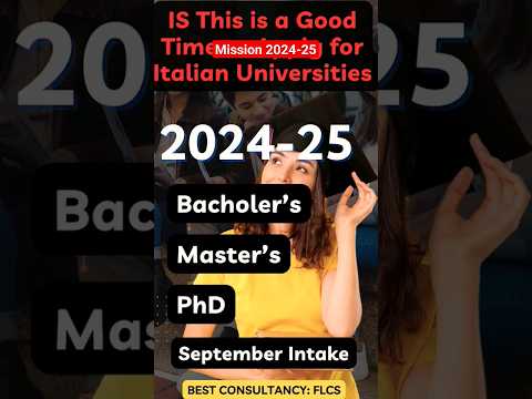 Can we apply now for Bachelors or Masters #italianuniversities #studyinitaly #shorts #shortindia