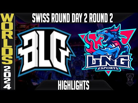 BLG vs LNG Highlights | LoL Worlds 2024 Swiss Stage Day 2 Round 2 | Bilibili Gaming vs LNG Esports