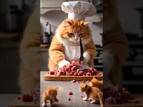 Fatty Chef #cat #chubbycat #catfunny #funny #aicat #catvideos #cute #funnycatvideos #funnycats