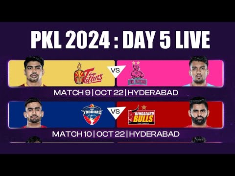 PKL Live | Pro Kabaddi 2024 Live | UP Yoddhas vs Bengaluru Bulls Live Kabaddi PKL Season 11 Live