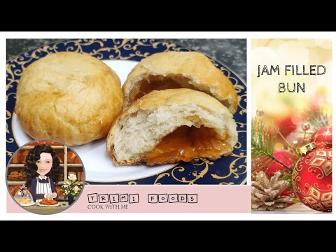 JAM FILLED BUN | Christmas recipe | Sweet Bun Recipe | Bread without oven | My style |