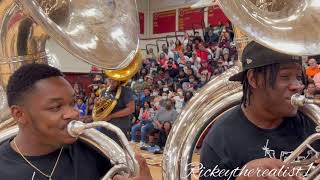 Norfolk State University Vs Hampton University Tuba Battle 2022 | Bodacious Basses Vs Low Down