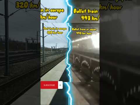 fast train europe vs bullet train in japan #shorts