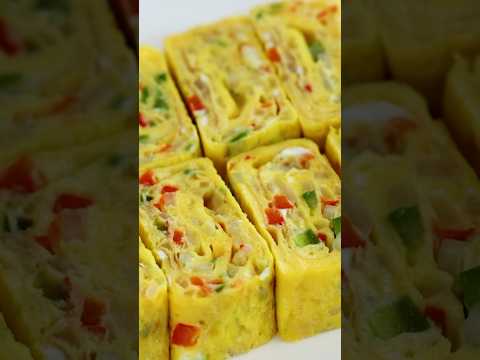 How to make Korean gyeran-mari (rolled omelette)! #recipe #cooking #egg