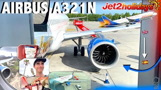 FIRST ON YOUTUBE! Jet2Holidays Airbus A321Neo Flight Manchester - Tenerife South (Trip Report)