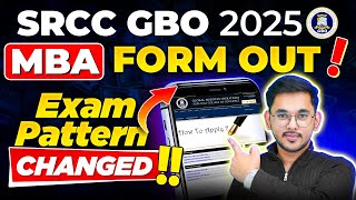 MBA from SRCC💥SRCC-GBO 2025 | New Exam pattern, SRCC Cutoffs, Low Fees😱 & High Placements #DUMBA