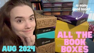 August 2024 Book Unboxing || Illumicrate, Fairyloot, Owlcrate