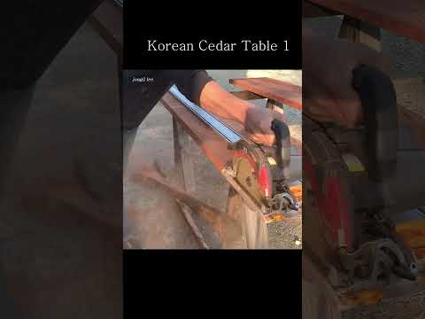 Korean Cedar Table part 1 #Planing wood