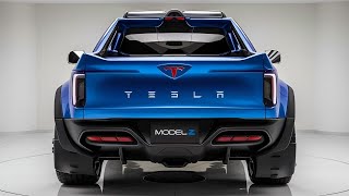 NEW 2025 Tesla Model Z Pickup Truck Unveiled -  The Future of Electric Power & Design!