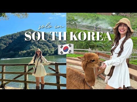 SOLO in SOUTH KOREA VLOG 🇰🇷 nami island, alpaca world & garden of morning calm