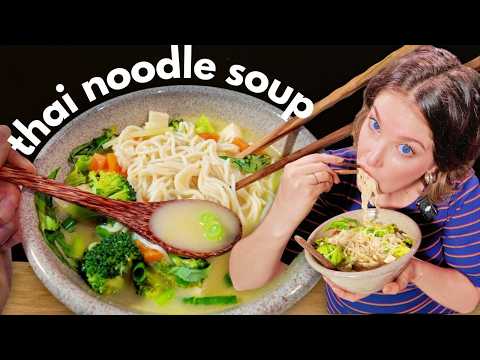 I've been making this spicy Thai noodle soup for almost a DECADE 🍜🌶  My fave VEGAN ramen