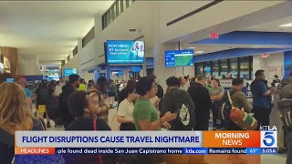 Flight disruptions cause travel nightmare