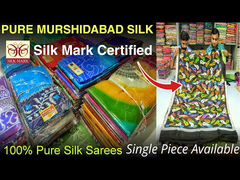 100% Pure Murshidabad Silk Saree With Silk Mark || Arijit Singh Home || Adi Modak Bazaar Murshidabad