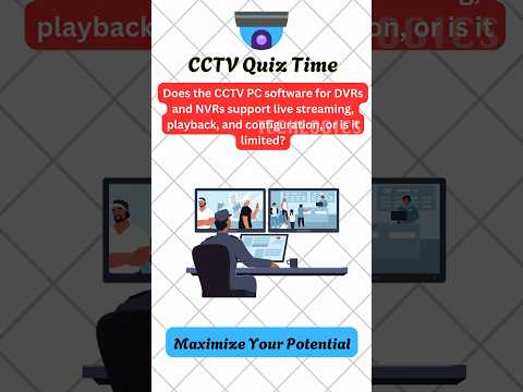 Does the CCTV PC software for DVRs and NVRs support live streaming, playback and config or limited?