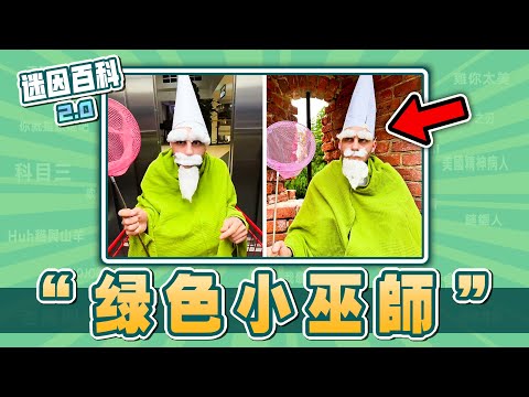 最近爆紅的超煩綠色小巫師迷因😅😅！“綠色小巫師”是什麽迷因？【迷因百科】#綠色小巫師 #TinyGreenMallWizard #街頭惡作劇 #抽象 #惡搞 #meme #迷因