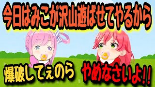 みこちとルーナ姫ホロベイビー2人の譲れない戦いw【さくらみこ/姫森ルーナ/懐ホロライブ 切り抜き】